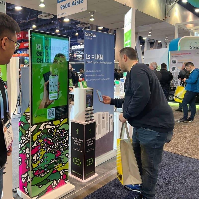 Charging kiosks deployed at CES Las Vegas technology trade show